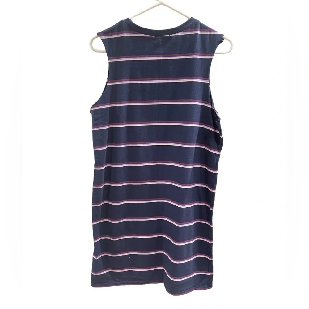 Vans Tshirt Dress with Cut Off Sleeves - 100% Cotton